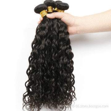Crochet Virgin Weave Bundles Extension Water Wave Human Hair Brazilian OEM Package Is Accept for Wholesale Order